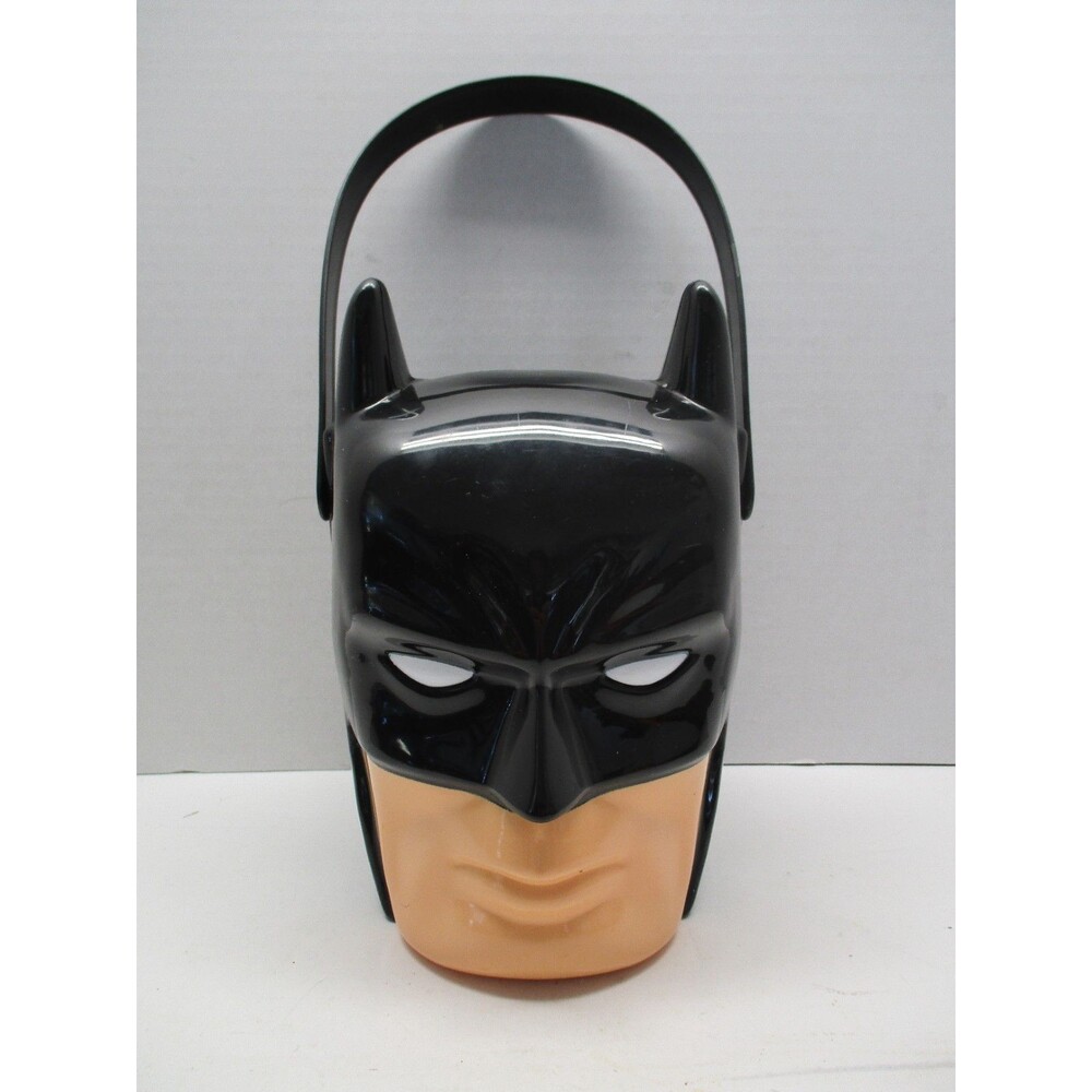 Vintage DC Comics Batman Plastic Popcorn Halloween Candy Bucket/Pail